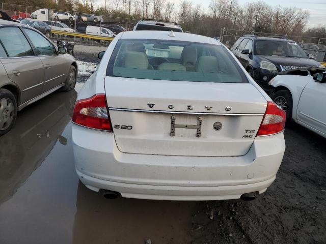 YV1902AH6C1158326 - 2012 VOLVO S80 T6 WHITE photo 6