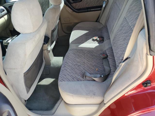 JF1SF6556YG725772 - 2000 SUBARU FORESTER S RED photo 10