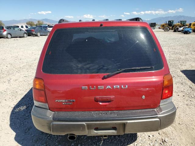 JF1SF6556YG725772 - 2000 SUBARU FORESTER S RED photo 6