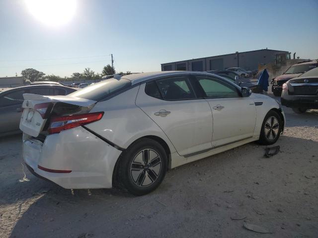 KNAGM4AD9D5043527 - 2013 KIA OPTIMA HYBRID WHITE photo 3