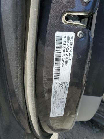 2C4RC3BG6NR216880 - 2022 CHRYSLER PACIFICA TOURING L გრაფიტი ფოტო 13