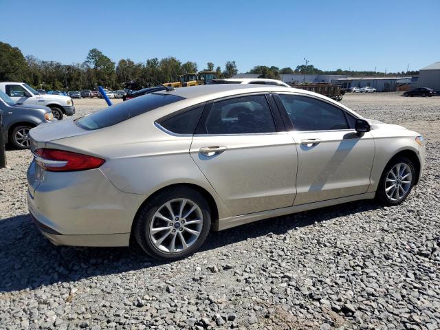 3FA6P0LU6HR297121 - 2017 FORD FUSION SE HYBRID GOLD photo 3