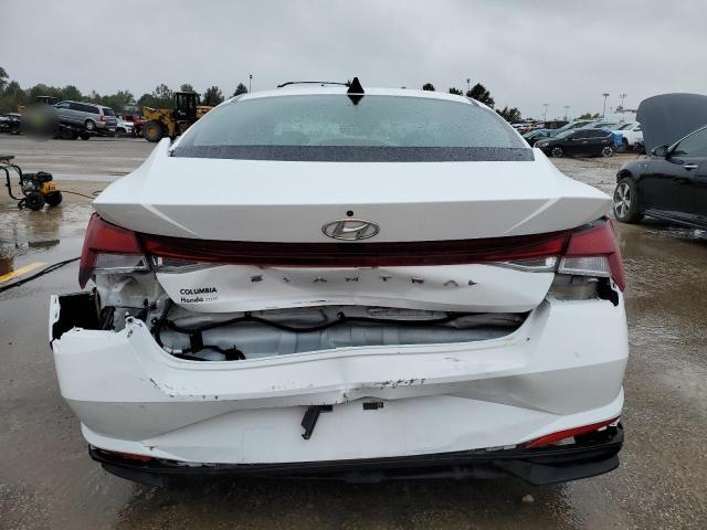 5NPLM4AG9MH051851 - 2021 HYUNDAI ELANTRA SEL WHITE photo 6