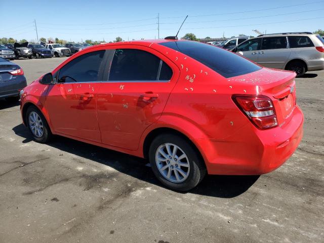 1G1JD5SH9H4132275 - 2017 CHEVROLET SONIC LT RED photo 2