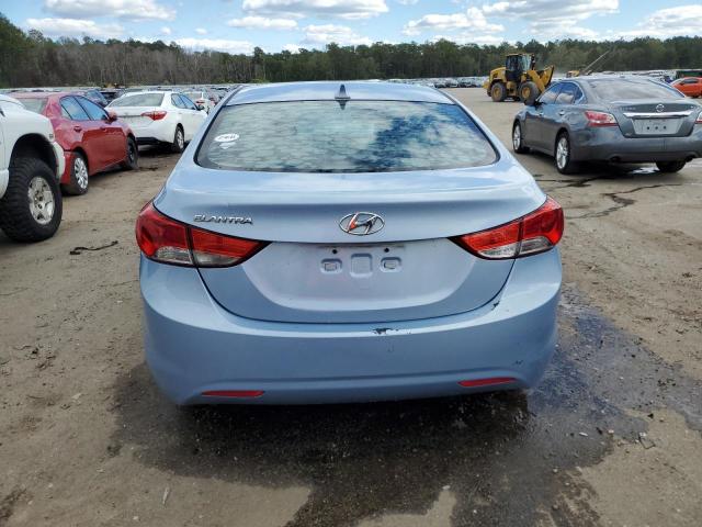 KMHDH4AE7DU643435 - 2013 HYUNDAI ELANTRA GLS BLUE photo 6