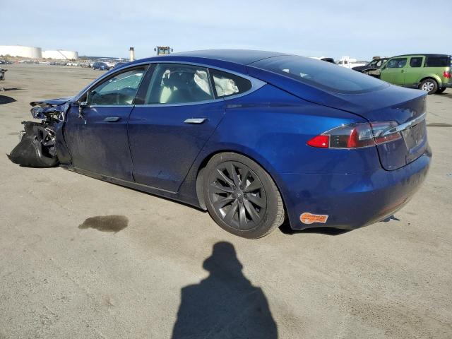 5YJSA1E22LF370331 - 2020 TESLA MODEL S Կապույտ լուսանկար 2