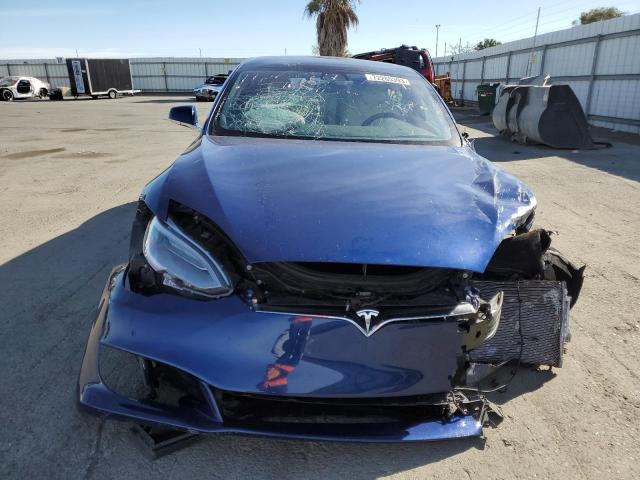 5YJSA1E22LF370331 - 2020 TESLA MODEL S Կապույտ լուսանկար 5