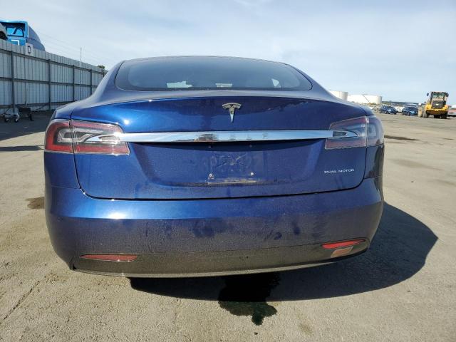 5YJSA1E22LF370331 - 2020 TESLA MODEL S Կապույտ լուսանկար 6