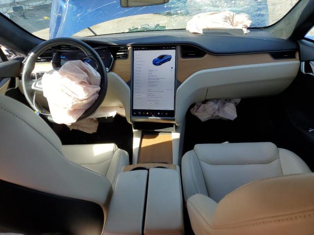 5YJSA1E22LF370331 - 2020 TESLA MODEL S Կապույտ լուսանկար 8
