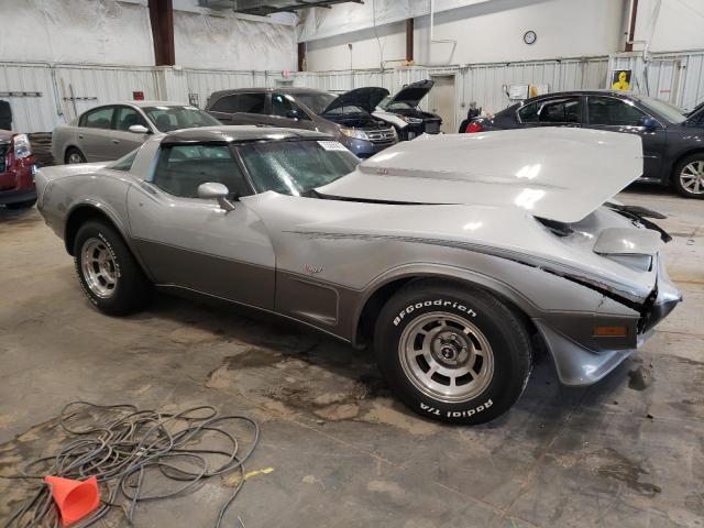 1Z8748S431046 - 1978 CHEVROLET CORVETTE SILVER photo 4