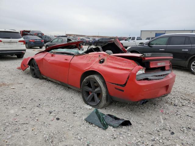 2B3LJ74W49H606722 - 2009 DODGE CHALLENGER SRT-8 RED photo 2