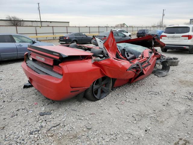 2B3LJ74W49H606722 - 2009 DODGE CHALLENGER SRT-8 RED photo 3