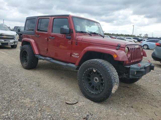 1C4HJWEG9DL504754 - 2013 JEEP WRANGLER U SAHARA BURGUNDY photo 4