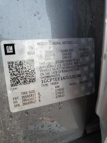 1GCPTEE14J1328246 - 2018 CHEVROLET COLORADO ZR2 GRAY photo 13