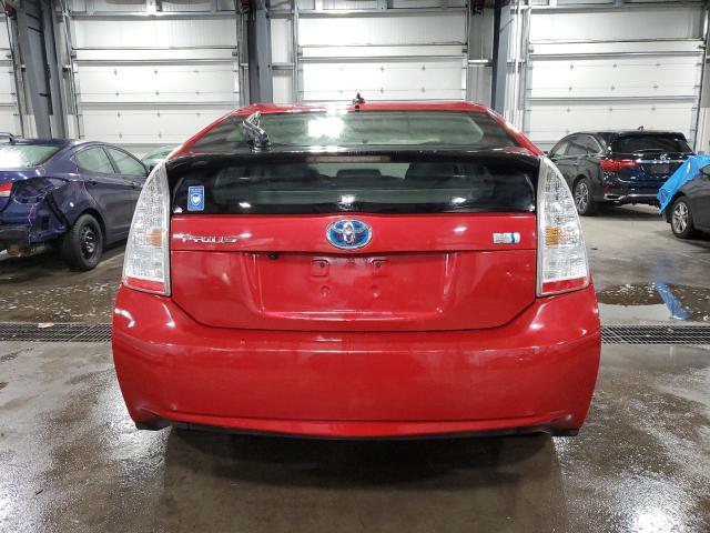 JTDKN3DU7B5307681 - 2011 TOYOTA PRIUS RED photo 6