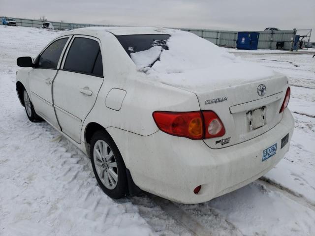 JTDBL40E09J048110 - 2009 TOYOTA COROLLA BASE WHITE photo 2