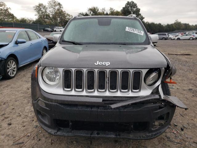 ZACCJADT1GPC77569 - 2016 JEEP RENEGADE LIMITED GRAY photo 5