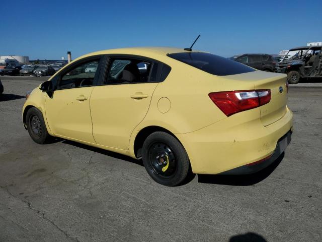 KNADM4A33G6565224 - 2016 KIA RIO LX YELLOW photo 2