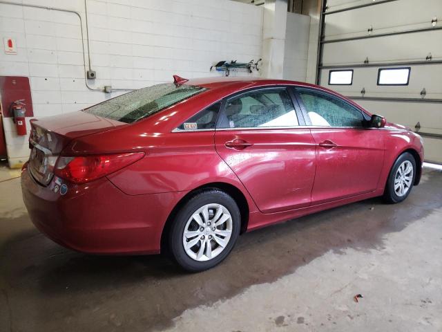 5NPEB4AC0BH202679 - 2011 HYUNDAI SONATA GLS RED photo 3