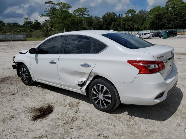 3N1AB7AP9HY353411 - 2017 NISSAN SENTRA S WHITE photo 2