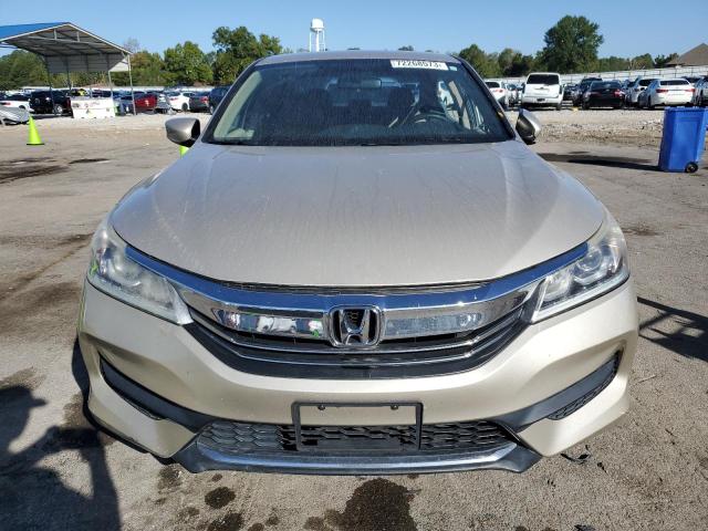 1HGCR2F35HA132324 - 2017 HONDA ACCORD LX BEIGE photo 5