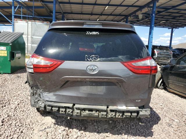 5TDKZ3DCXHS795510 - 2017 TOYOTA SIENNA LE GRAY photo 6