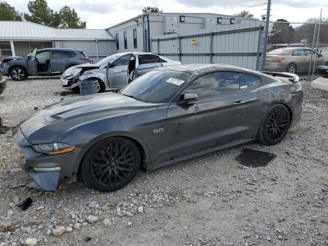 1FA6P8CFXK5106374 - 2019 FORD MUSTANG GT GRAY photo 1