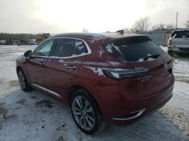 LRBFZRR41ND015695 - 2022 BUICK ENVISION AVENIR MAROON photo 2