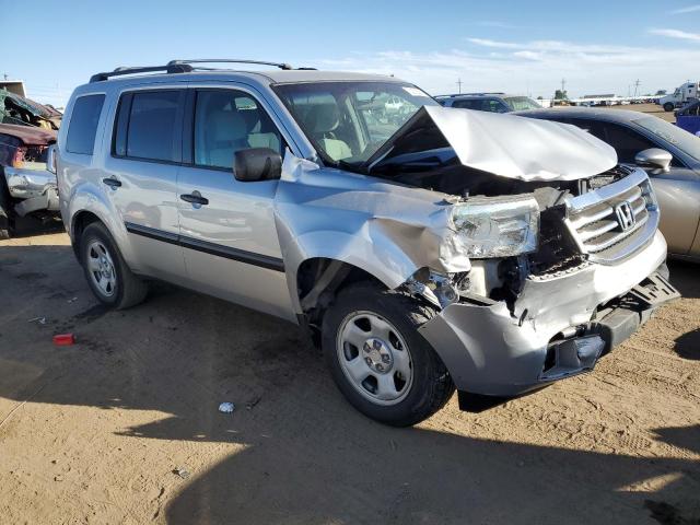 5FNYF4H27FB070717 - 2015 HONDA PILOT LX SILVER photo 4