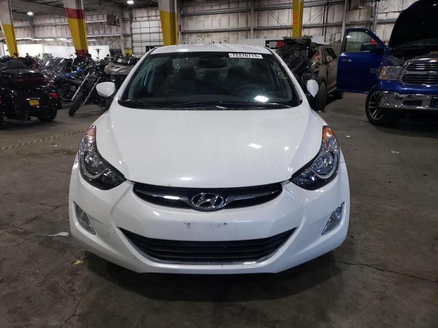 5NPDH4AE1DH428325 - 2013 HYUNDAI ELANTRA GLS WHITE photo 5