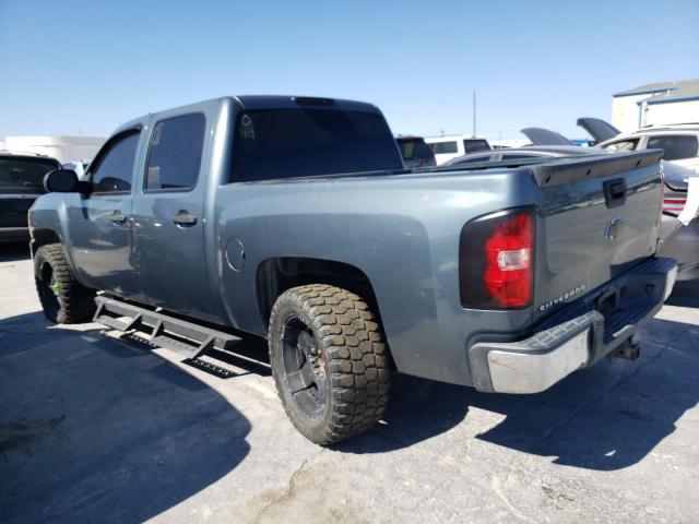 2GCEK13M571590182 - 2007 CHEVROLET SILVERADO K1500 CREW CAB BLUE photo 2