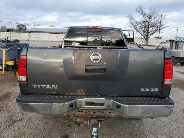 1N6AA06B07N203930 - 2007 NISSAN TITAN XE GRAY photo 6