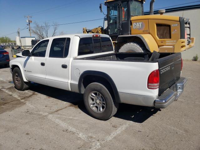 1B7HL2AN21S327232 - 2001 DODGE DAKOTA QUAD WHITE photo 2