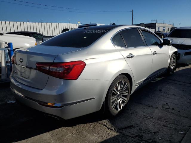 KNALN4D75G5209581 - 2016 KIA CADENZA LUXURY SILVER photo 3