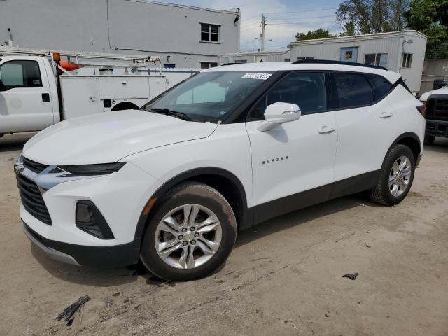 3GNKBCRSXLS642299 - 2020 CHEVROLET BLAZER 2LT WHITE photo 1