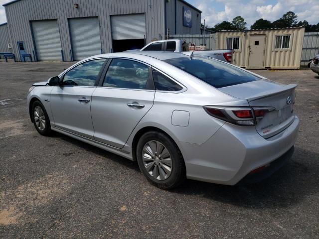 KMHE24L19GA038578 - 2016 HYUNDAI SONATA HYBRID SILVER photo 2