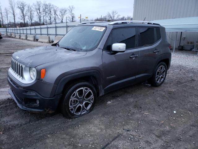 ZACCJADB9HPF67888 - 2017 JEEP RENEGADE LIMITED GRAY photo 1