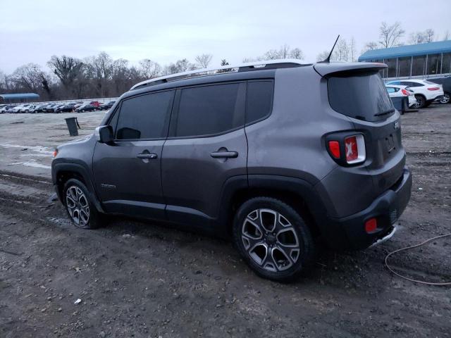 ZACCJADB9HPF67888 - 2017 JEEP RENEGADE LIMITED GRAY photo 2