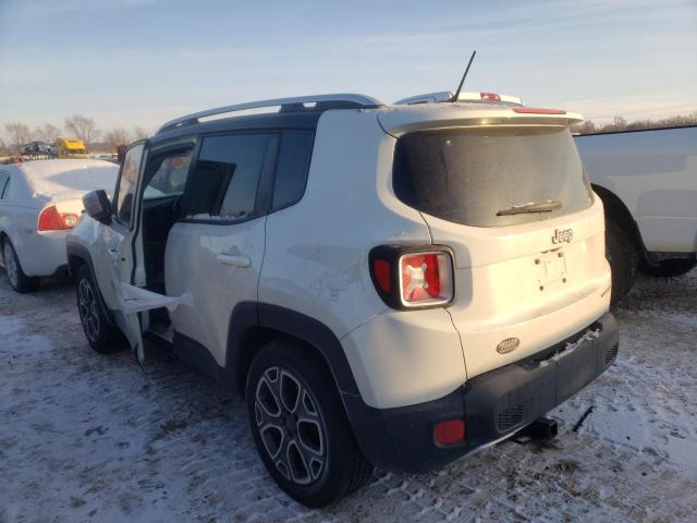 ZACCJADT8FPC40243 - 2015 JEEP RENEGADE LIMITED WHITE photo 2