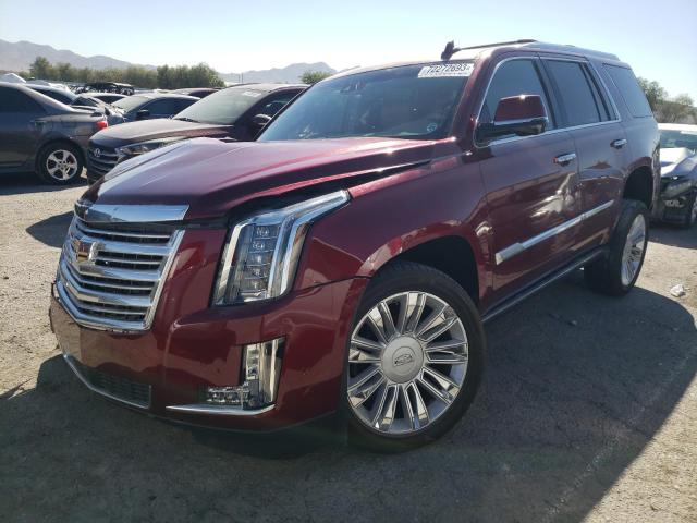 1GYS4DKJ1JR208356 - 2018 CADILLAC ESCALADE PLATINUM BURGUNDY photo 1