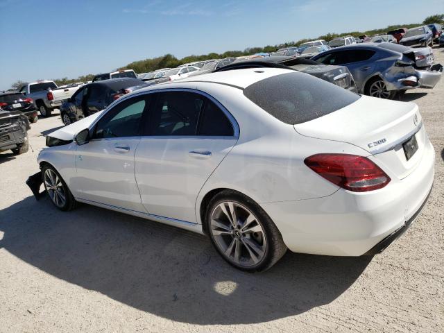 55SWF4JB0JU244538 - 2018 MERCEDES-BENZ C 300 WHITE photo 2