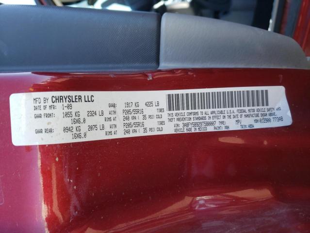 3A8FY58929T580007 - 2009 CHRYSLER PT CRUISER TOURING RED photo 12