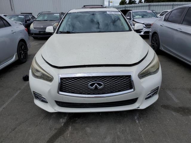 JN1BV7AP0FM346522 - 2015 INFINITI Q50 BASE WHITE photo 5