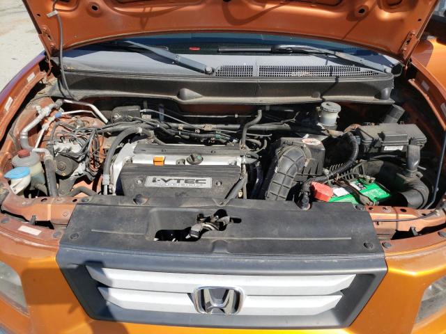 5J6YH28798L014167 - 2008 HONDA ELEMENT EX ORANGE photo 12