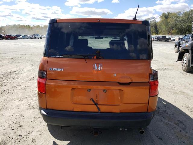 5J6YH28798L014167 - 2008 HONDA ELEMENT EX ORANGE photo 6