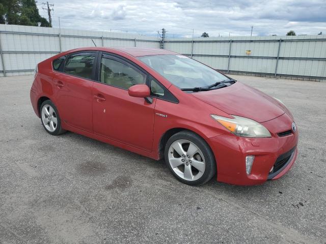 JTDKN3DU1C5439028 - 2012 TOYOTA PRIUS RED photo 4