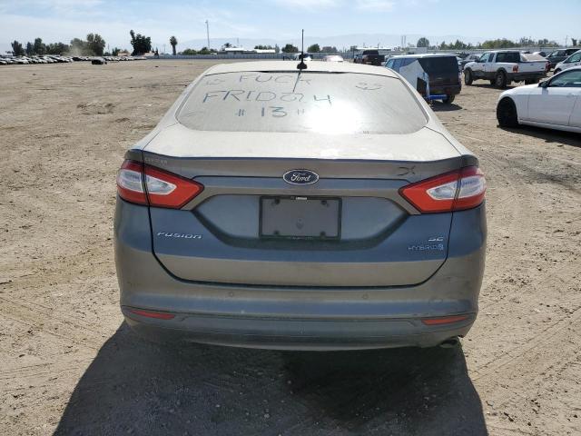 3FA6P0LU4DR338579 - 2013 FORD FUSION SE HYBRID GRAY photo 6