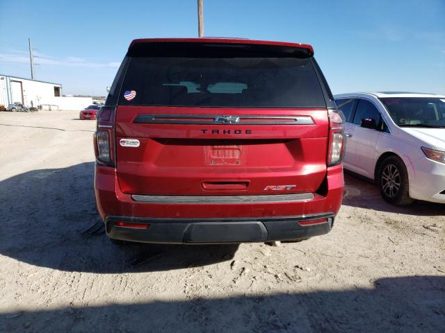 1GNSCRKD0NR126468 - 2022 CHEVROLET TAHOE C1500 RST RED photo 6