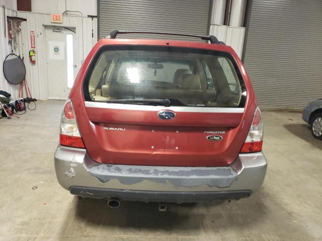 JF1SG67638H701989 - 2008 SUBARU FORESTER 2.5X LL BEAN BURGUNDY photo 6