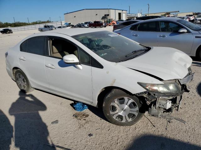 19XFB4F34DE001789 - 2013 HONDA CIVIC HYBRID L WHITE photo 4